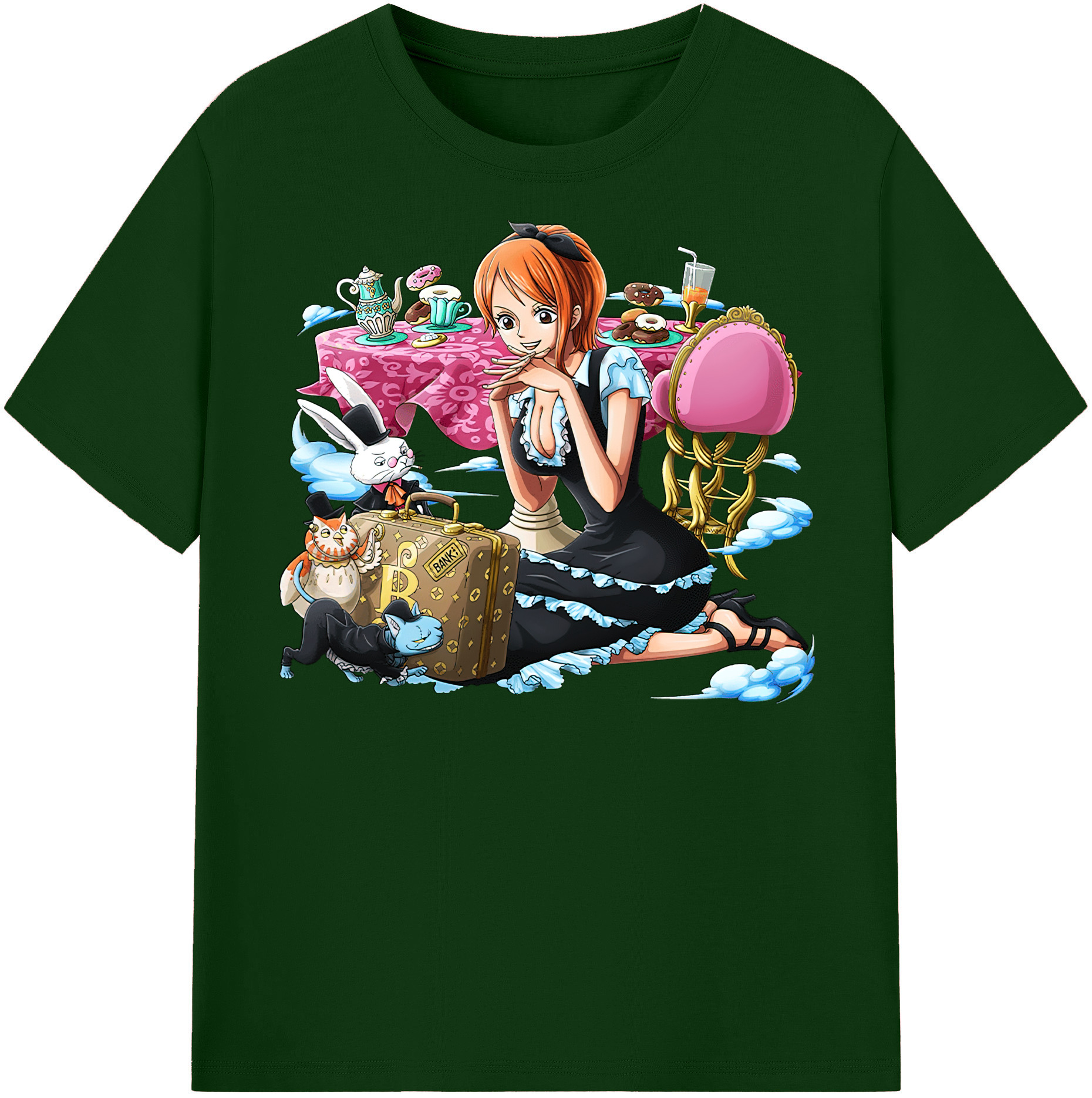 ワンピース ナミ ONE PIECE Nami 綿100％半袖Tシャツ（フロントプリント）